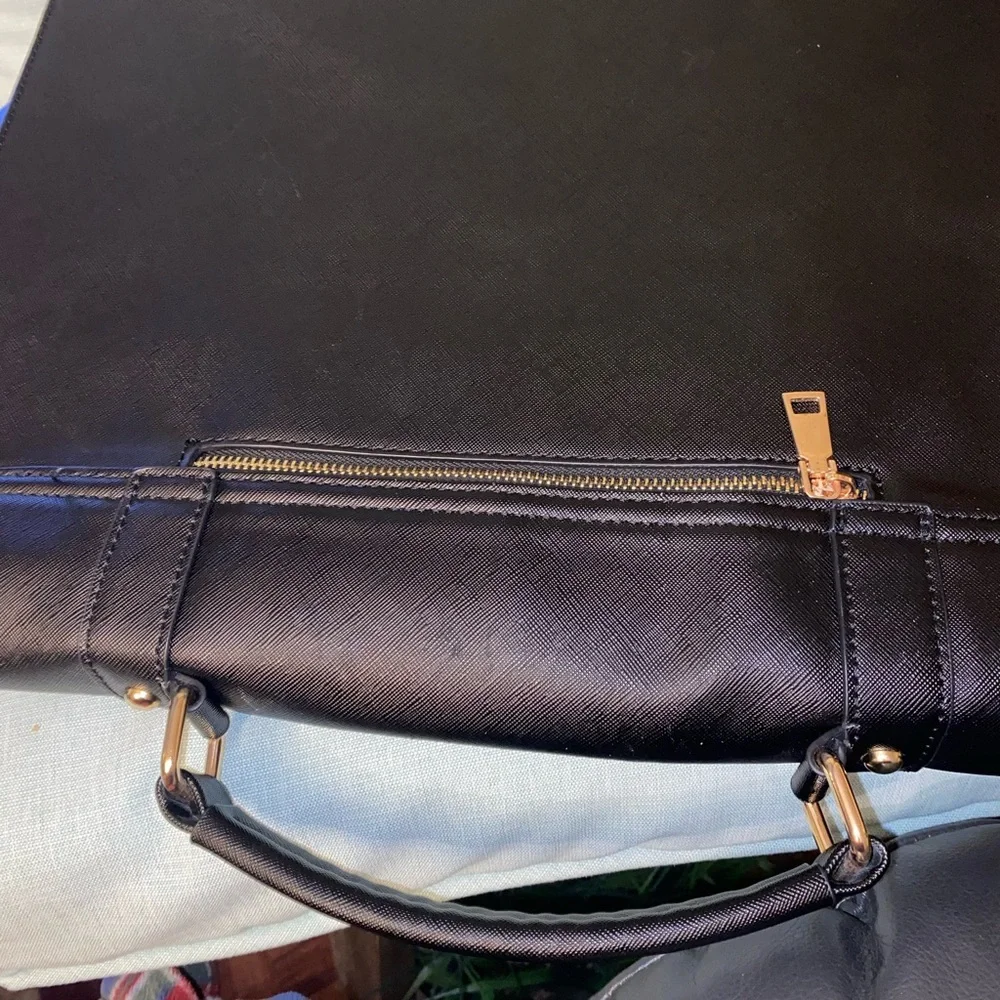 Sophisticated Black Leather Briefcase for Men